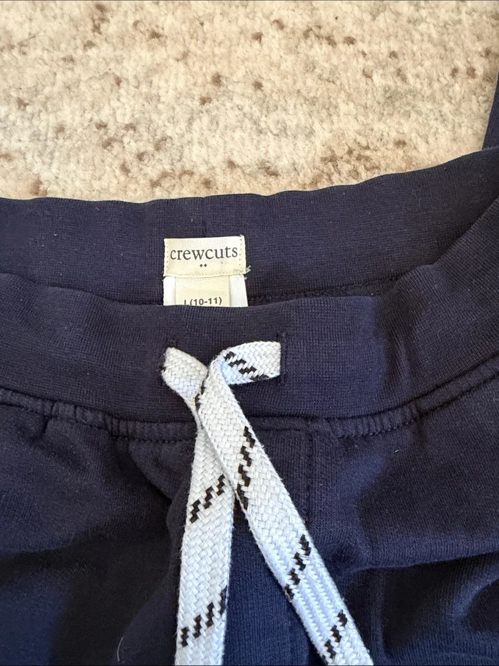 Crewcuts Navy Drawstring Joggers for Kids- never worn